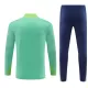 Brasile Felpe da Allenamento Bambino 1/4-Zip 2024/25 Verde