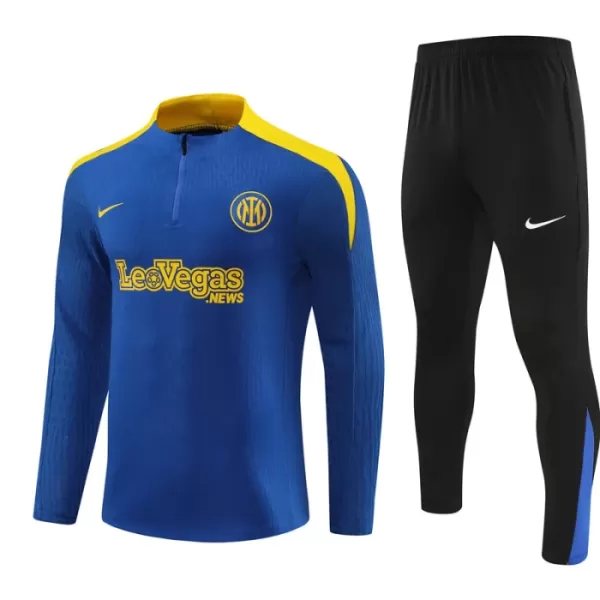 Inter Milan Felpe da Allenamento Bambino 1/4-Zip 2024/25 Blu