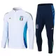 Italia Felpe da Allenamento Bambino 1/4-Zip 2024/25 Bianca