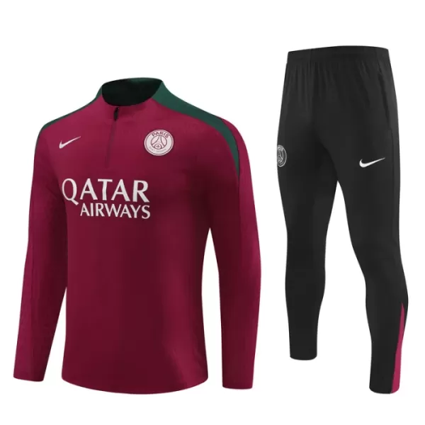 Paris Saint-Germain Felpe da Allenamento Uomo 1/4-Zip 2024/25 Rossa