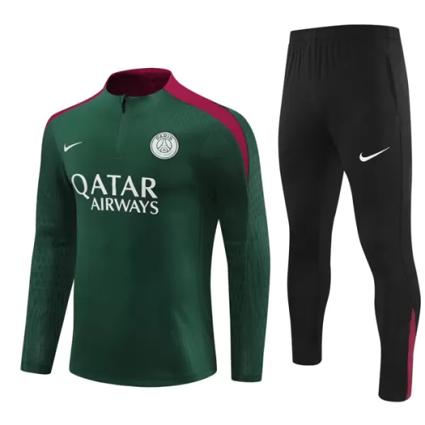 Paris Saint-Germain Felpe da Allenamento Uomo 1/4-Zip 2024/25 Verde