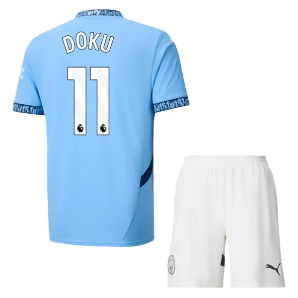 Completo calcio Manchester City Doku 11 Bambino Primo 2024/25