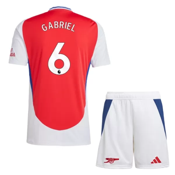 Completo calcio Arsenal Gabriel 6 Bambino Primo 2024/25