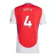 Maglia Arsenal Ben White 4 Uomo Primo 2024/25