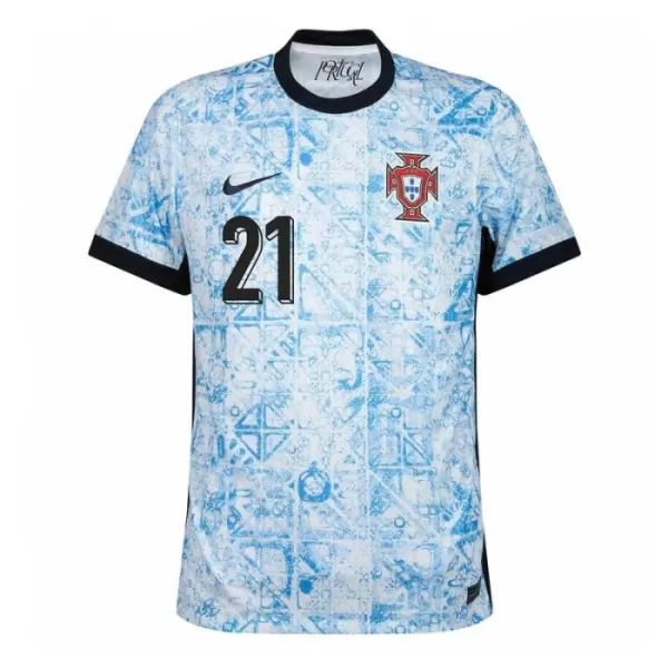 Maglia Portogallo Diogo J. 21 Uomo Secondo Euro 2024