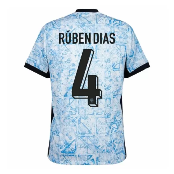 Maglia Portogallo Rúben Dias 4 Uomo Secondo Euro 2024