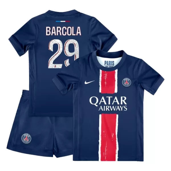 Completo calcio Paris Saint-Germain Bradley Barcola 29 Bambino Primo 2024/25