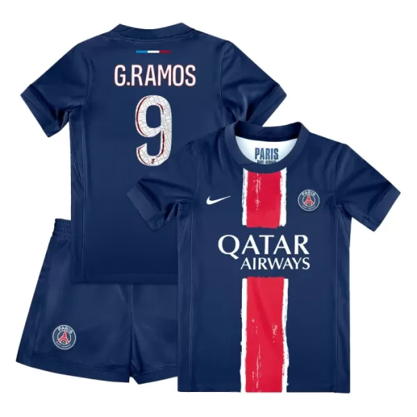 Completo calcio Paris Saint-Germain Goncalo Ramos 9 Bambino Primo 2024/25