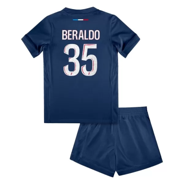 Completo calcio Paris Saint-Germain Lucas Beraldo 35 Bambino Primo 2024/25