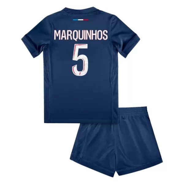 Completo calcio Paris Saint-Germain Marquinhos 5 Bambino Primo 2024/25