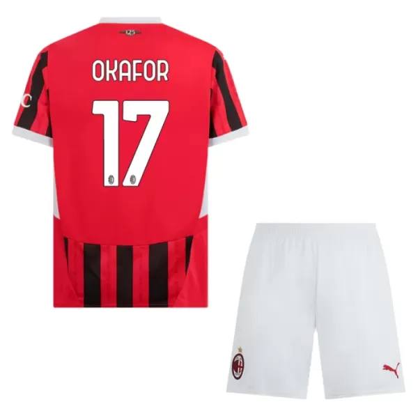 Completo calcio AC Milan Okafor 17 Bambino Primo 2024/25