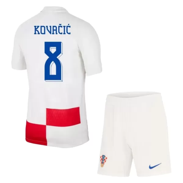 Completo calcio Croazia Kovacic 8 Bambino Primo Euro 2024