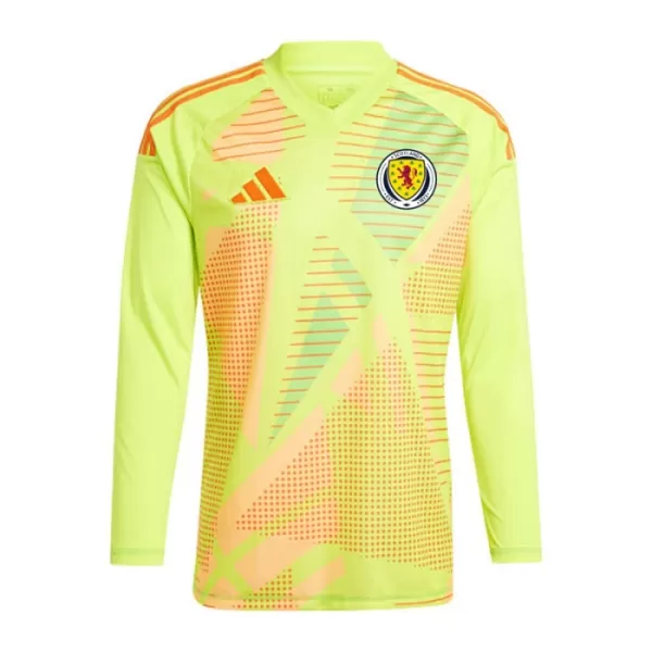 Maglia Portiere Scozia Uomo Euro 2024 Gialla Maniche Lunghe