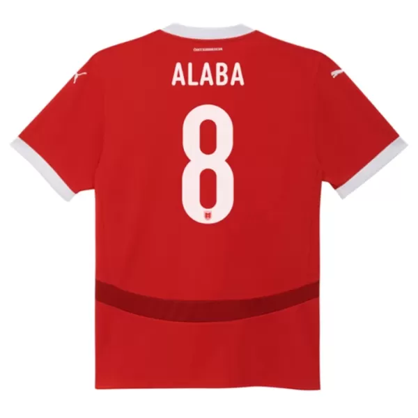 Maglia Austria Alaba 8 Uomo Primo Euro 2024