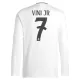 Maglia Real Madrid Vini JR 7 Uomo Primo 2024/25 Maniche Lunghe