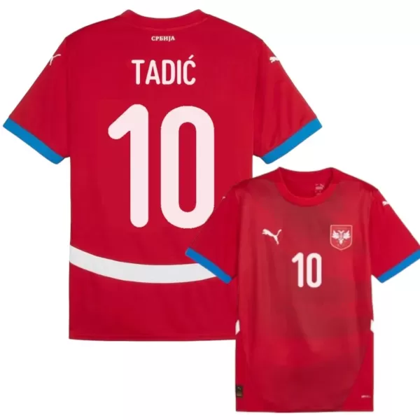 Maglia Serbia Tadic 10 Uomo Primo Euro 2024