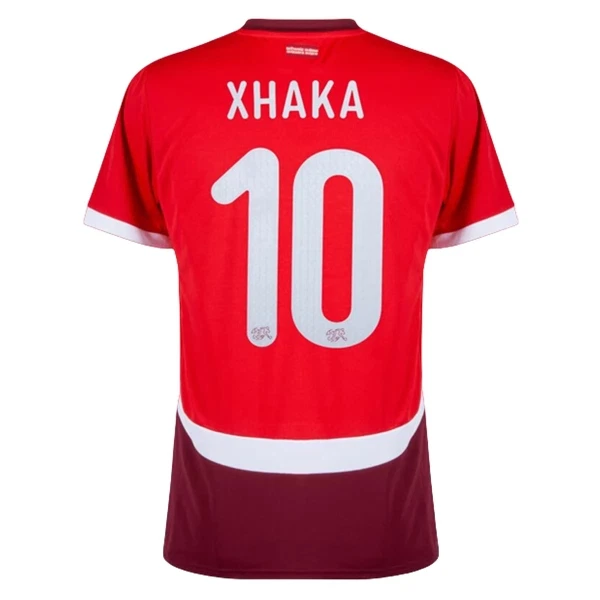 Maglia Svizzera Xhaka 10 Uomo Primo Euro 2024