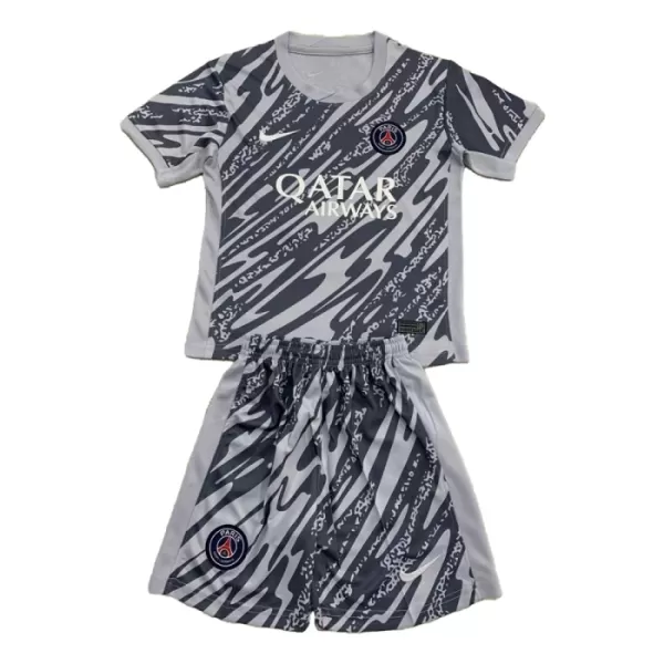 Completo calcio Portiere Paris Saint-Germain Bambino 2024/25 Grigio