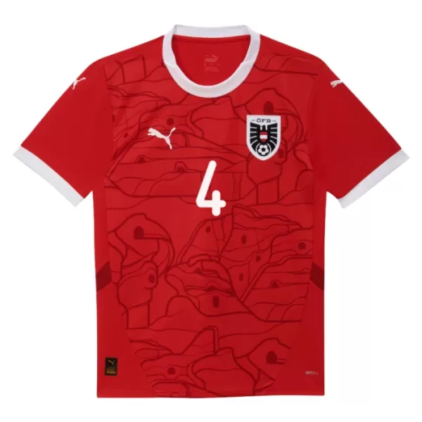 Maglia Austria Kevin Danso 4 Uomo Primo Euro 2024