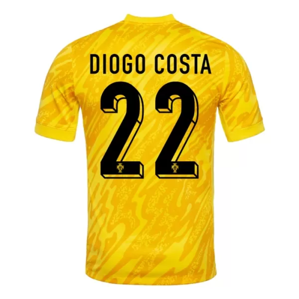 Maglia Portiere Portogallo Diogo Costa 22 Uomo Euro 2024 Gialla