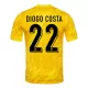 Maglia Portiere Portogallo Diogo Costa 22 Uomo Euro 2024 Gialla