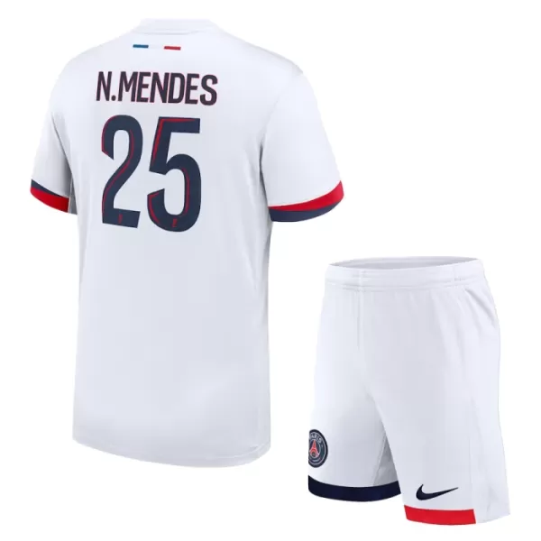 Completo calcio Paris Saint-Germain Nuno Mendes 25 Bambino Secondo 2024/25