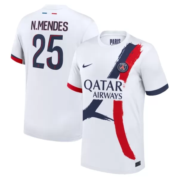 Maglia Paris Saint-Germain Nuno Mendes 25 Uomo Secondo 2024/25