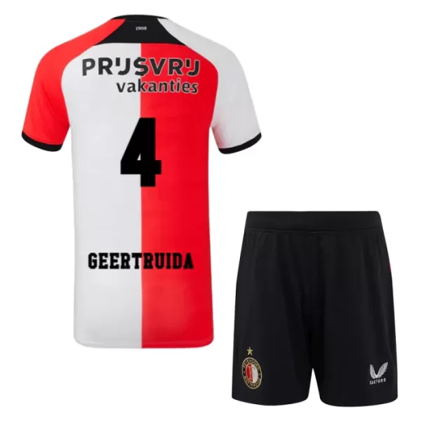 Completo calcio Feyenoord Rotterdam Geertruida 4 Bambino Primo 2024/25