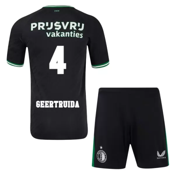 Completo calcio Feyenoord Rotterdam Geertruida 4 Bambino Secondo 2024/25