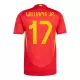 Completo calcio Spagna Williams JR 17 Bambino Primo Euro 2024