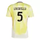 Completo calcio Juventus Locatelli 5 Bambino Secondo 2024/25