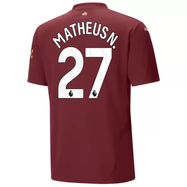 Maglia Manchester City Matheus Nunes 27 Uomo 3rd 2024/25