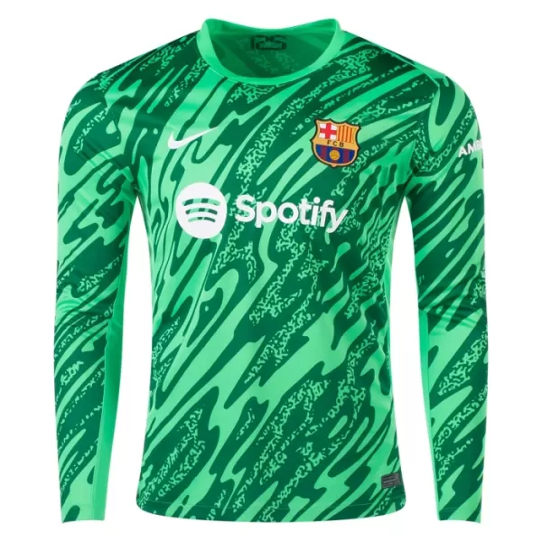 Maglia Portiere Barcellona Ter Stegen 1 Uomo Primo 2024/25 Maniche Lunghe