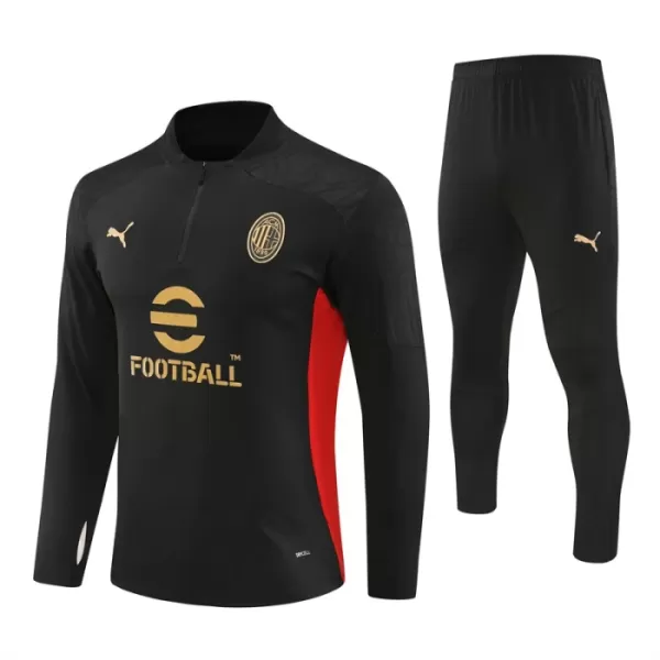 AC Milan Felpe da Allenamento Uomo 1/4-Zip 2024/25 Nera