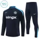 Chelsea Felpe da Allenamento Bambino 1/4-Zip 2024/25 Nera