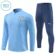 Manchester City Felpe da Allenamento Bambino 1/4-Zip 2024/25 Blu