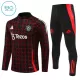 Manchester United Felpe da Allenamento Bambino 1/4-Zip 2024/25 Nera