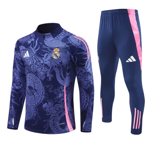 Real Madrid Felpe da Allenamento Uomo 1/4-Zip 2024/25 Drago Navy