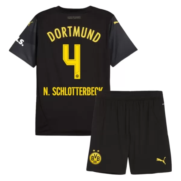 Completo calcio Borussia Dortmund N. Schlotterbeck 4 Bambino Secondo 2024/25