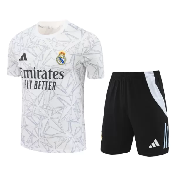 Completo calcio Real Madrid Pre-Match Bambino 2024/25 Bianca