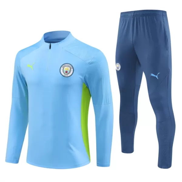 Manchester City Felpe da Allenamento Uomo 1/4-Zip 2024/25 Blu