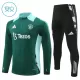 Manchester United Felpe da Allenamento Bambino 1/4-Zip 2024/25 Verde