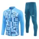 Marsiglia Felpe da Allenamento Uomo 1/4-Zip 2024/25 Blu