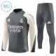 Real Madrid Felpe da Allenamento Bambino 1/4-Zip 2024/25 Grigio