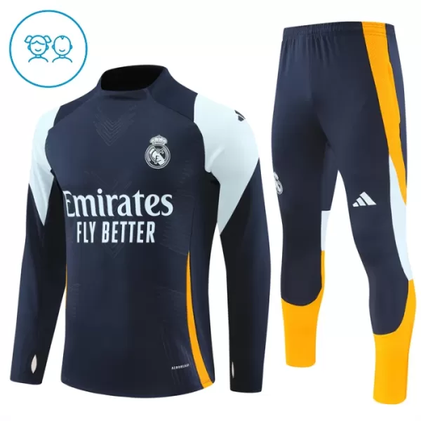 Real Madrid Felpe da Allenamento Bambino 1/4-Zip 2024/25 Navy