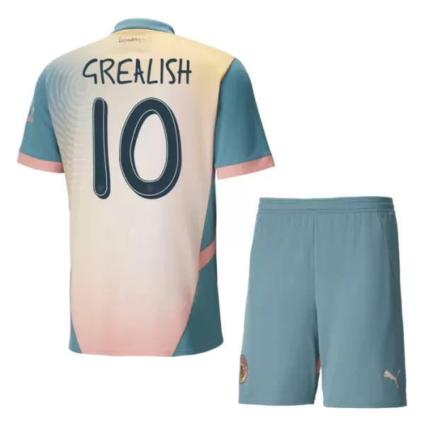 Completo calcio Manchester City Grealish 10 Bambino 4th 2024/25