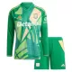 Completo calcio Portiere Aston Villa Bambino 2024/25 Verde Maniche Lunghe