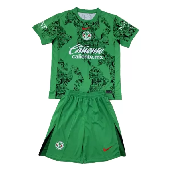 Completo calcio Portiere Club América Bambino 2024/25 Verde