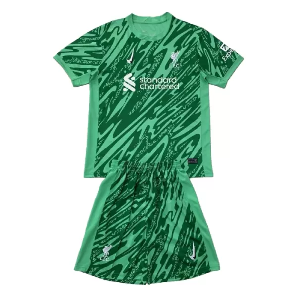 Completo calcio Portiere Liverpool Bambino 2024/25 Verde