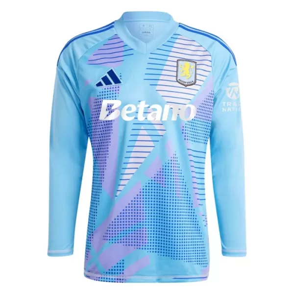 Maglia Portiere Aston Villa Uomo 2024/25 Blu Maniche Lunghe